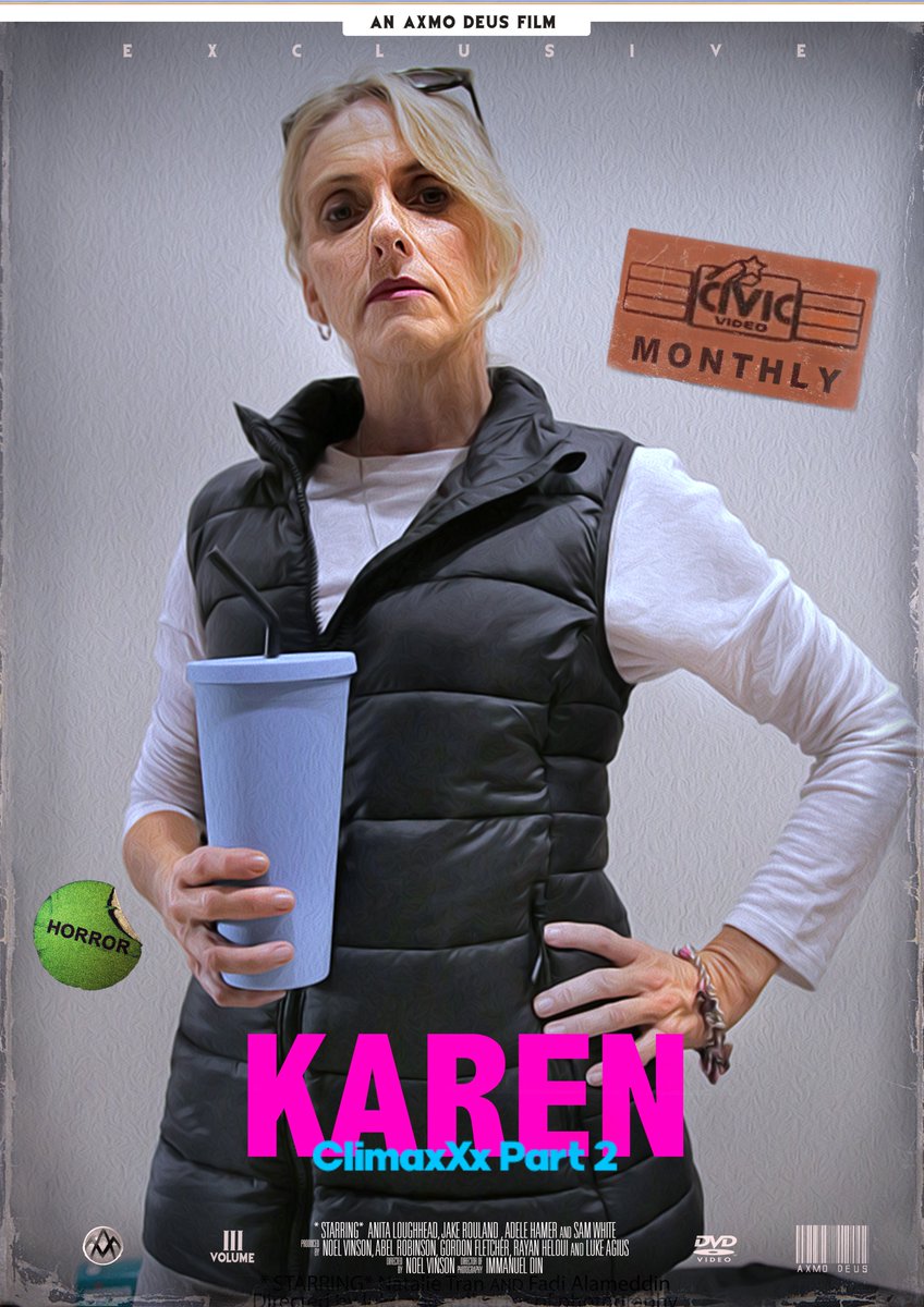 DeusAxmo's tweet photo. Karen – ClimaxXx Part 2 #axmodeus #sydneyfilm #safetyinfear #wheresyourmanager #priestmeme #thedevilsholiday #thisbitchtho #priesthood #kidsthesedays #puke #lmao #laughingmyassoff #demonicart #godisdead #hawaii #shefuckinbad #demoninside #fyp #customercomplaint #beafraid https://t.co/muNQCjhNLu