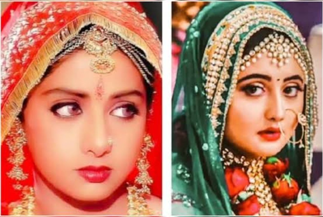 #Shalakha her Ideal #SrideviKapoor as #Naagin  her attire is inspired by  Sridevi mam also 
#Naagin6 AND #Naagin4
#RashamiDesai
RASHAMI × SRIDEVI