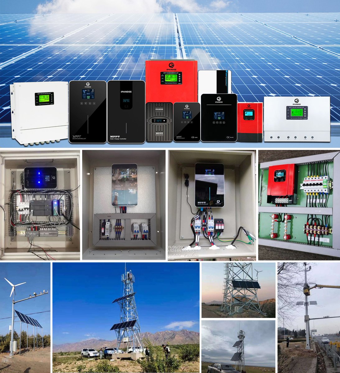MPPTcontroller's tweet image. IPandee focuses on MPPT controller, 12v-384v, 20A-100A;😊😘
1. Focus on in-depth application of solar farm; smart forestry, oil wells, sewage treatment and RV, and unified linkage of access to all kinds of equipment;
2. Customized  the product
+86 13049435876
sales2@ipandee.com