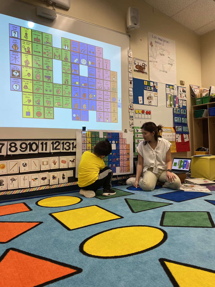 NCrowSLP's tweet photo. SLP greatness in action! Absolutely loved seeing @CNguyenSLP with her ECSE class today!! #risdgreatness #risdpoweroflove @RISDSLPs https://t.co/7ABEYoKESE