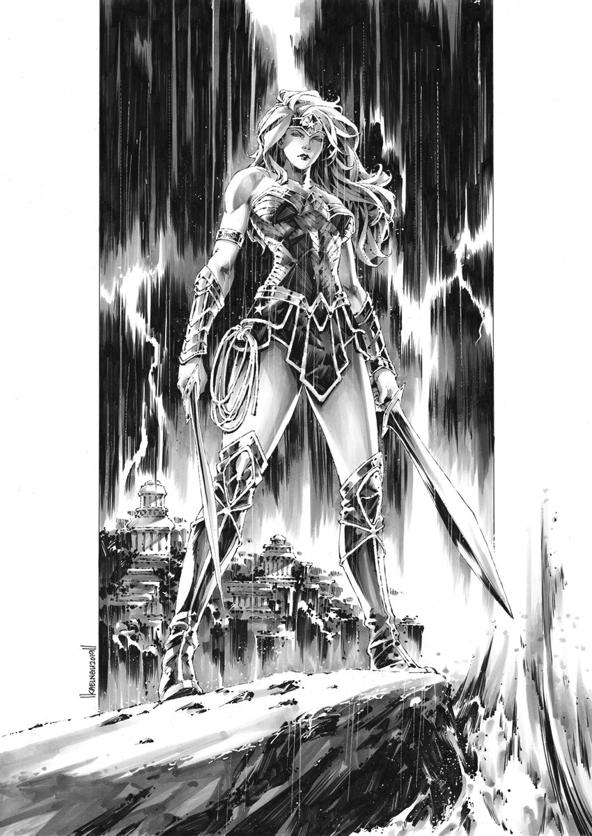 KaelNgu's tweet photo. Wonder Woman commission from 2019 😀 https://t.co/RCEsLUY83v