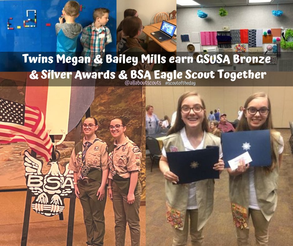 All About Scouts! (@allaboutscouts) on Twitter photo Twins Megan and Bailey Mills earn <a href="/girlscouts/">Girl Scouts</a> Bronze & Silver Awards & <a href="/boyscouts/">Scouting America</a> Eagle Scout Together 🎉👏Congrats to Megan & Bailey! They are #scoutoftheday & you have to read their #inspiring story! 💚👇🏼
🔗facebook.com/allaboutscouts…
#allaboutscouts #girlpower #Awards Twins Megan and Bailey Mills earn <a href="/girlscouts/">Girl Scouts</a> Bronze & Silver Awards & <a href="/boyscouts/">Scouting America</a> Eagle Scout Together 🎉👏Congrats to Megan & Bailey! They are #scoutoftheday & you have to read their #inspiring story! 💚👇🏼
🔗facebook.com/allaboutscouts…
#allaboutscouts #girlpower #Awards