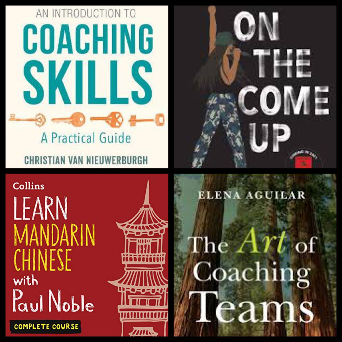 SarahHROM's tweet image. At any given time, I have 3-4 books on the go:
1. A ‘study’ work related book. I take notes and highlight (has to be paper copy!)
2. A bedtime read
3. An audiobook for dog walks
4. Book club, usually work related
These are my current 4! #bookaddict #learntoreadreadtolearn