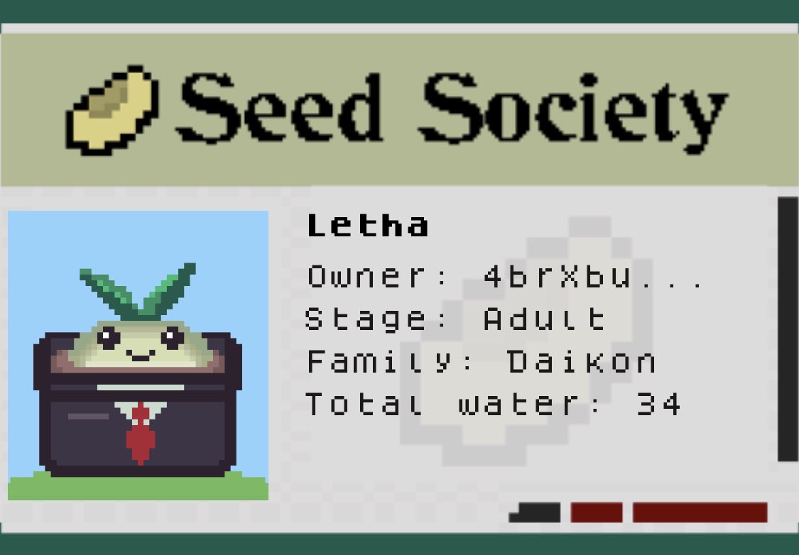 omggg she finally grew🥲 I love my Daikon 😭😭🥺❤️‍🔥❤️‍🔥<a href="/SeedSocietyNFT/">Seed Society 🌱</a>