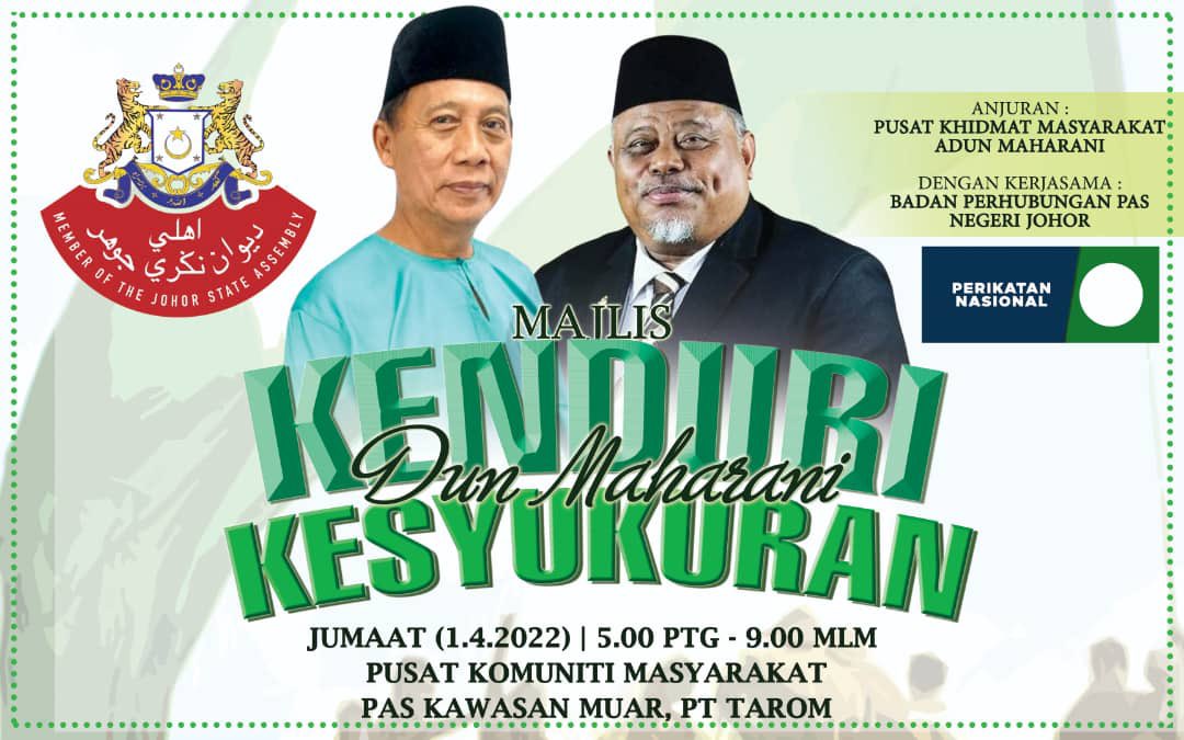 CkgAbdAziz's tweet photo. Jumpa hari Jumaat di Pt Tarom, Muar. Semua warga Dun Maharani di jemput hadir☺️

#MaharaniPrihatin #MuoSederap https://t.co/COpdClkpj0