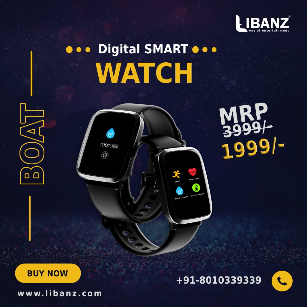 libanzb2b's tweet photo. 💥Libanz Offers Smart Watch with high features along with easy to wear, let's book now and get on your doorstep within 48 Hrs. Best Prices For Customer.
For More Visit -https://t.co/BJmvniXUWk | Or 
Call Us +91-8010339339 https://t.co/CB3lcH9SsE
