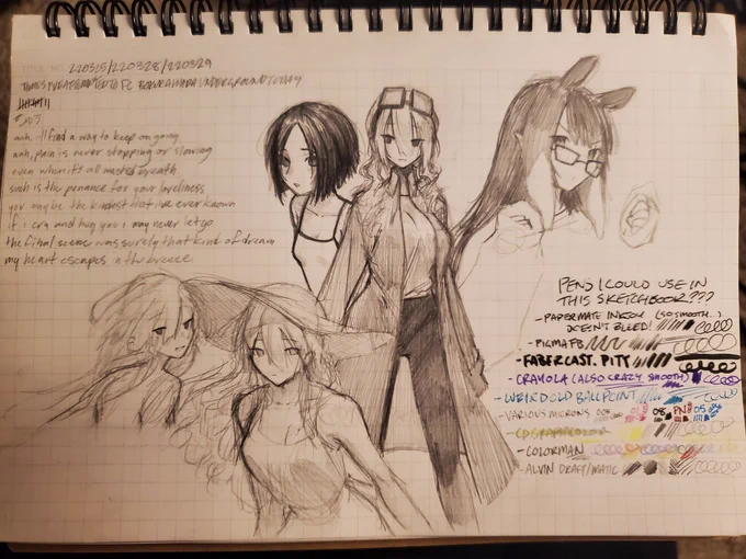 i like these pages of my sketchbook a lot :] 
