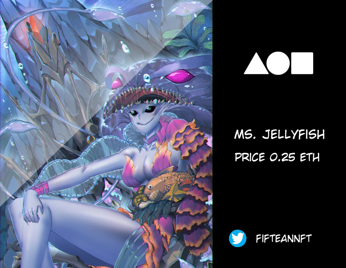 FifteanNFT's tweet photo. Hi!! The 5th piece on FND is ready. i'm pround to present "ms.jellyfish". start at 0.25 ETH. don't miss the chance to collect it. thank you.
https://t.co/8r3IOZnNTn
#NFT #NFTs #NFTcollectibles #NFTthaiartist #NFTTHAILAND #nftcollector #NFTThaicommunity #nftcolllectors https://t.co/QUfL2tubjx
