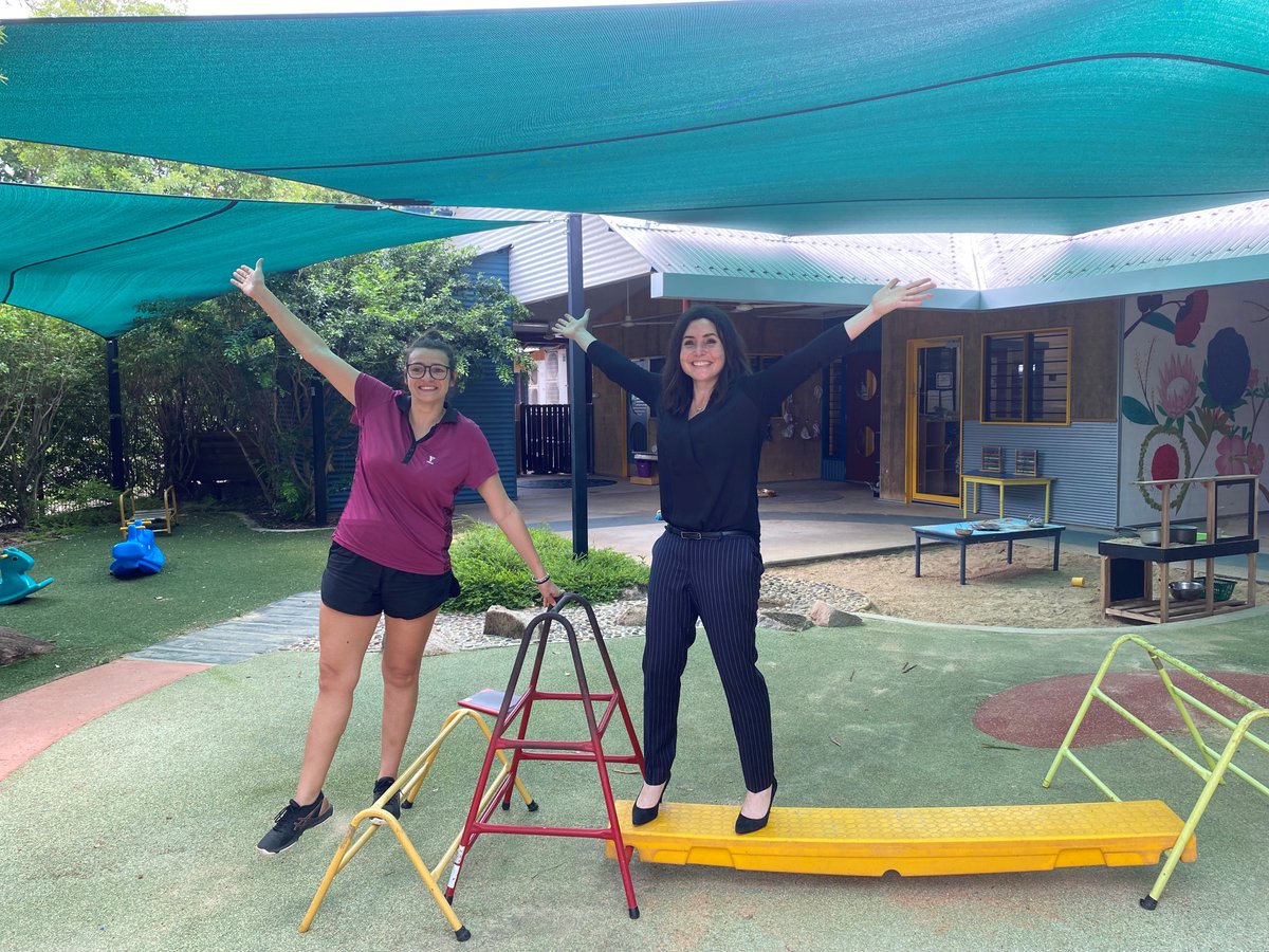 Great hanging out with Chloe Ginests at the @YMCATOPEND Jingili Early Learning Centre, and learning about our programs to support children and families in the NT.

#theY