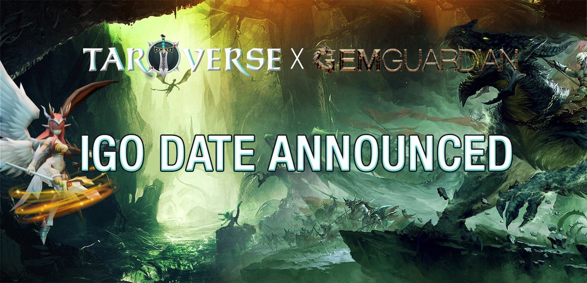 @TAROVERSEcom IGO Date On <a href="/GemGuardianNFT/">Gem Guardian</a> IGO Announced 🕹️👀🎉🪅🥳🧨🍾🔥🚀 

Taroverse is a multi-game metaverse of play-to-earn games where players around the globe will be able to interact with one another in realtime

📆Date: April 25th UTC 16
🪙Price: $0.018
💰IMC: $758k