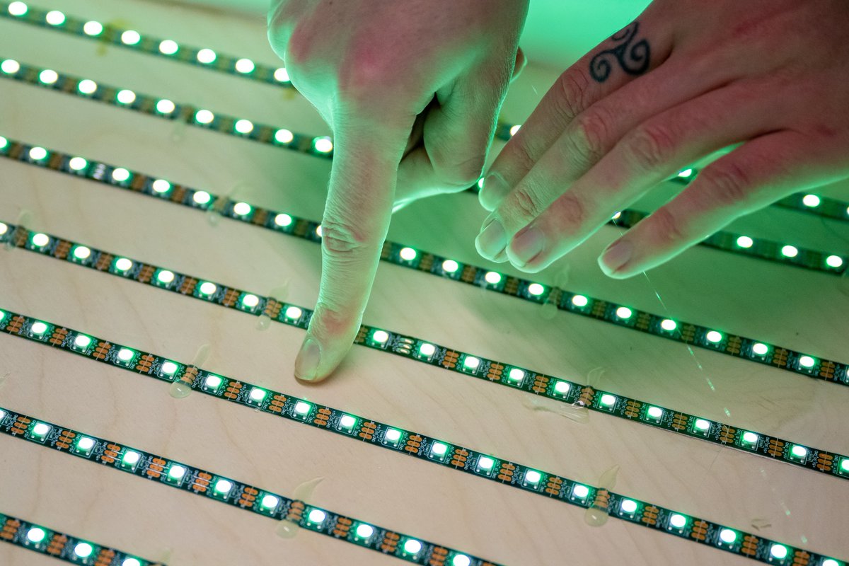 daptechnology's tweet photo. How many hundreds of LEDs are there behind the DAPTEC Flat Holm interactive map @Techniquest ?
#dataimpressionists @Flatholmers @daptechnology
@YardDigital @VisitCardiffBay #EUFundsCymru #EUFunds @WG_innovation @CMetSEngagement https://t.co/G7Tcl2Hzeo