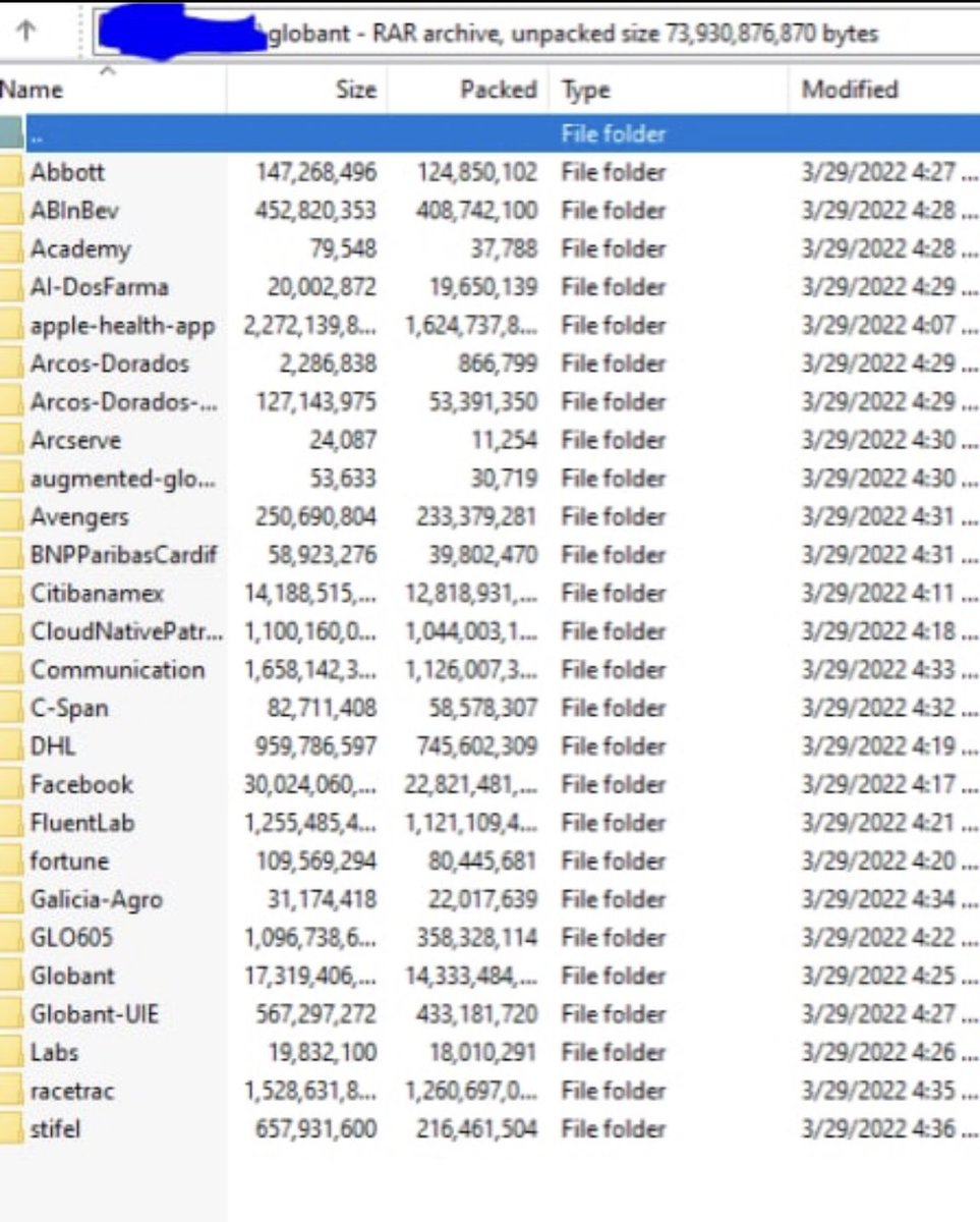 vxunderground's tweet image. Despite a series of arrests from UK authorities LAPSUS$ extortion group continues operations.

LAPSUS$ has leaked 70GB of material from @Globant, a large software development company based in Luxembourg

Intel and photos courtesy of @AlvieriD
