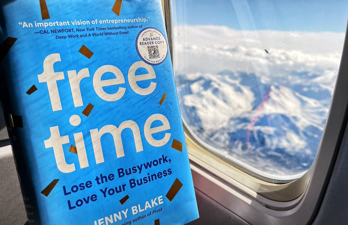 Pegge's tweet image. Sooooo good! An abundance of insight, free resources, and wisdom awaits the reader or listener of new book, FREE TIME👏
Third time author @jenny_blake is a master of systems design and storytelling. The structure she provides is simple: Align, Design, Assign.
#ItsFreeTime #lead