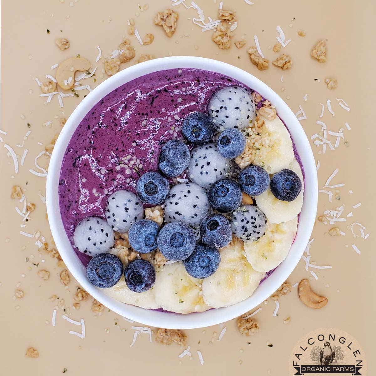 FalconglenFarms's tweet photo. This Blueberry Smoothie Bowl is the perfect, light and refreshing breakfast or snack!
Prepared with just 5 simple ingredients; bananas, fresh, frozen or freeze-dried organic blueberries, hemp seeds, vanilla extract and milk. 
https://t.co/GkFaLO2lw8
#BlueberrySmoothieBowl https://t.co/qGX3ezpFrr