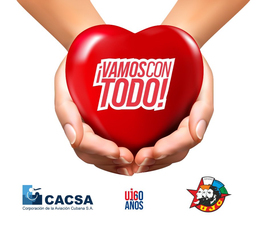 #VamosConTodo para unirnos🤝, luchar por lo que amamos 💖 y defender la Revolución 🇨🇺 

👉Si eres de los que aman y fundan, déjame un 💖
. 
. 
 #AviaciónCubana ✈️🇨🇺#TransporteCuba #60UJC