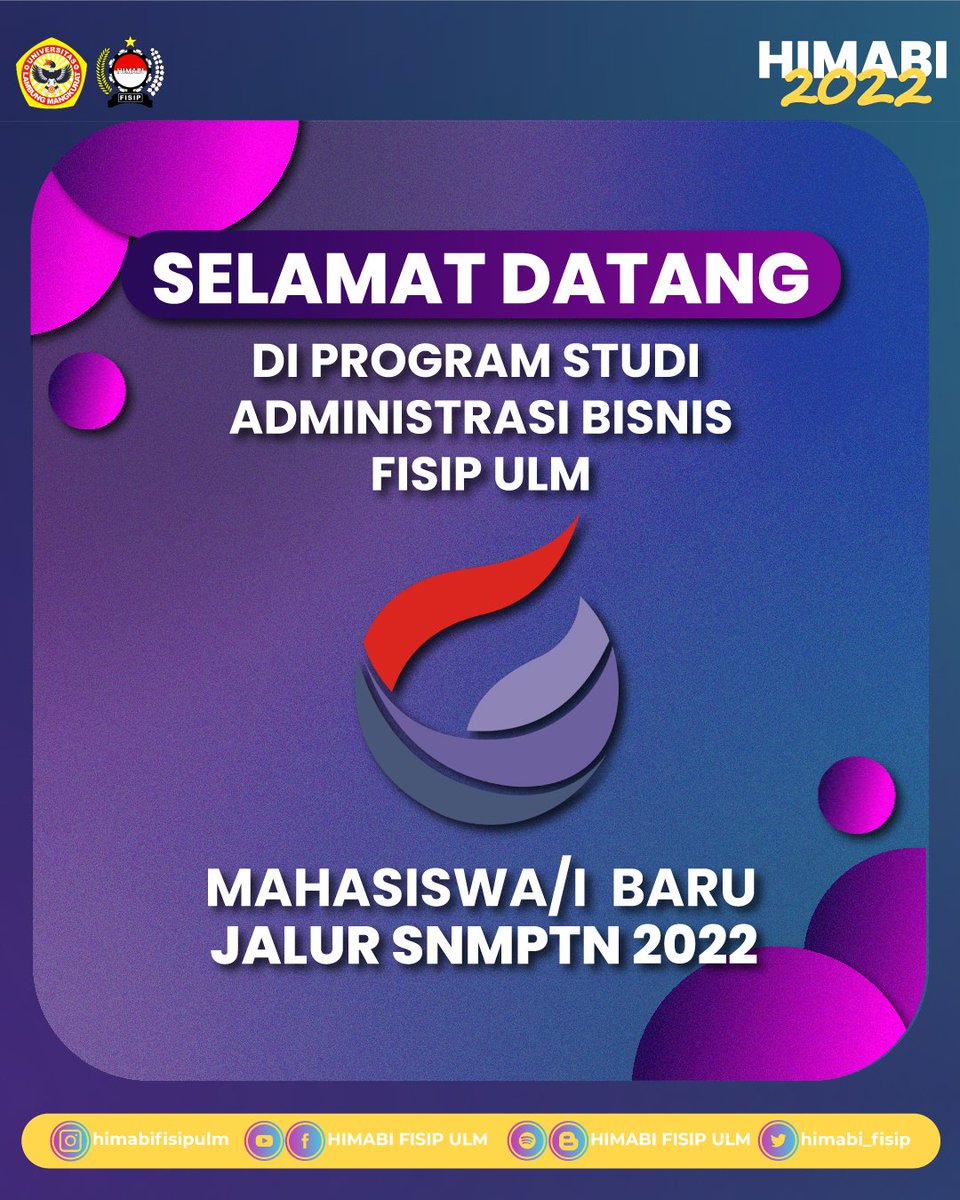 HIMABI_FISIP's tweet photo. [SELAMAT DATANG MABA ADMINISTRASI BISNIS]

Kami ucapkan selamat berproses, berjuang, dan menjadi insan akademis untuk kalian yang berhasil lolos jalur SNMPTN!

HIMABI 2022
"Satu Hati, Satu Tujuan, Demi Kemajuan Bersama"
#GoBisnisGo
#Himabi2022
#SNMPTN
#InfoMaba
#InfoSNMPTN https://t.co/3CU0E5nlbX