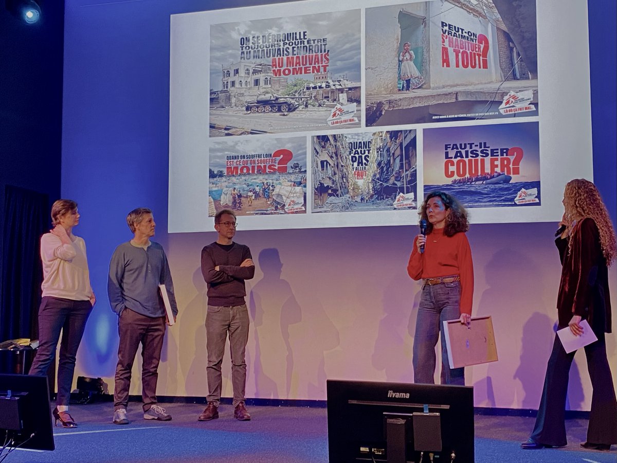 presidents_les's tweet photo. MSF remporte le 1er Prix affichage du 14eme Grand Prix de la communication solidaire. @ComWBorders
#comsolidaire https://t.co/SXmSUgS4jf