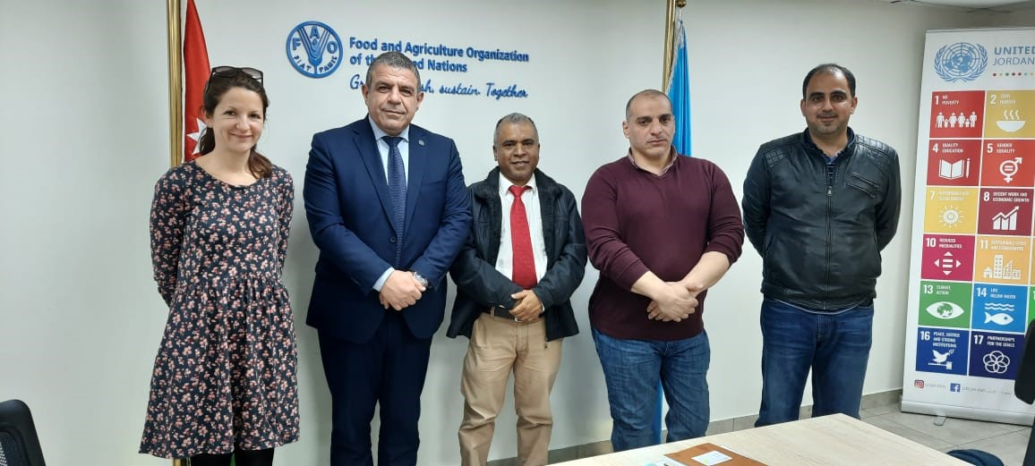FAO Representative in #Jordan,Eng.Nabil Assaf, discussed with a mission from <a href="/FAO/">Food and Agriculture Organization</a> HQ building the capacity of MoA in the Field #Epidemiology Training Program for #Veterinarians (FETPV),which will be implemented over 6⃣ months.
This activity is funded by #DTRA #USA  
#animalhealth