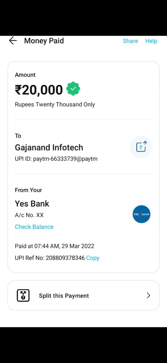 NLagli's tweet image. @Paytmcare 
Hii Team it's urgent
Amount was not received by the merchant for the above transaction
please check amount was successfully debited from my bank account. And From the above order id merchant was saying that it was not showing.
So, please check