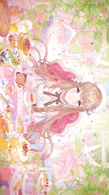 🌈春のお茶会へようこそ!🌸 #lucienneart 
