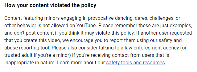 ScamboliReviews's tweet photo. update @TeamYouTube @YouTube @YouTubeCreators the video I requested a second look at has now been removed entirely for "violating your child safety policy". There are no children in this video. The only "child" I can think of is fictional and not even mentioned. https://t.co/pyUmYi7VAT