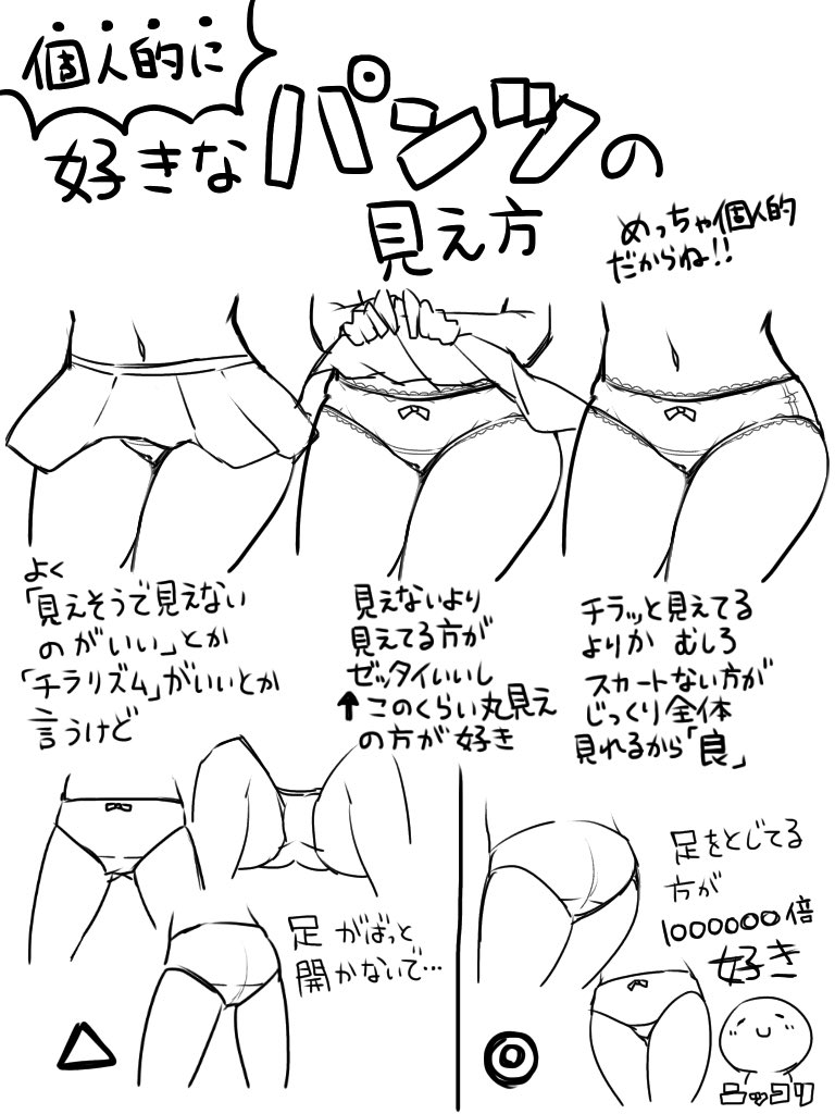 (再掲)個人的に好きなパンツの見え方・見せ方 