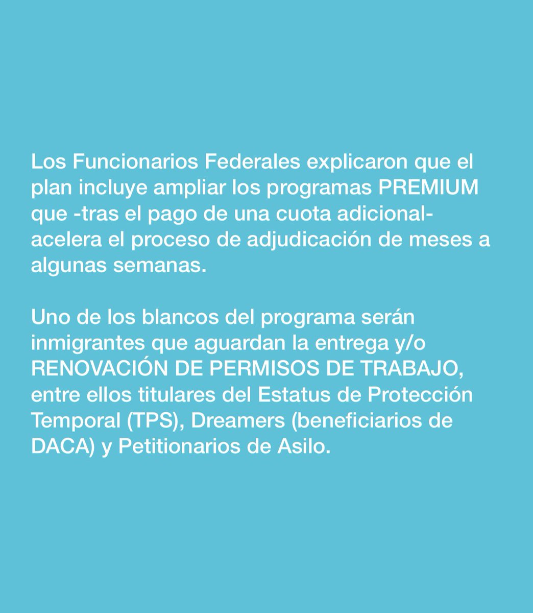Gabrielaareval's tweet photo. Premium Processing serían algunas de las medidas que próximamente adoptará #USCIS https://t.co/KnzoHqyr84