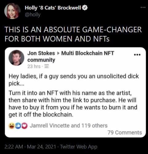 _ebolaza's tweet photo. Okay. Just saw this and actually think it’s brilliant and also possibly problematic af. #nft #fightback #couldbackfire https://t.co/FCjEz8HXDh