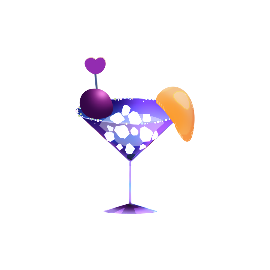 なちゃぽぽさん Nacha P0p0 透過 カクテルフルーツ てぬむ Tenum ご依頼受付中のイラスト