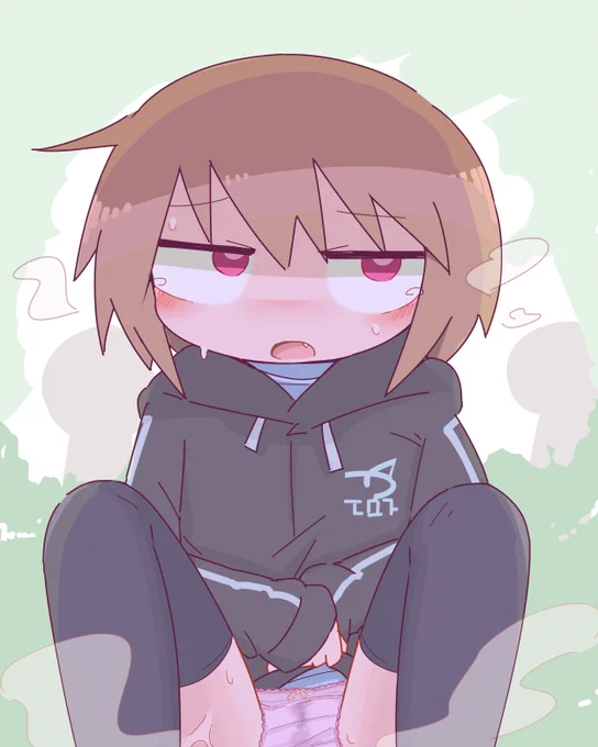 しゃがんでるひと 