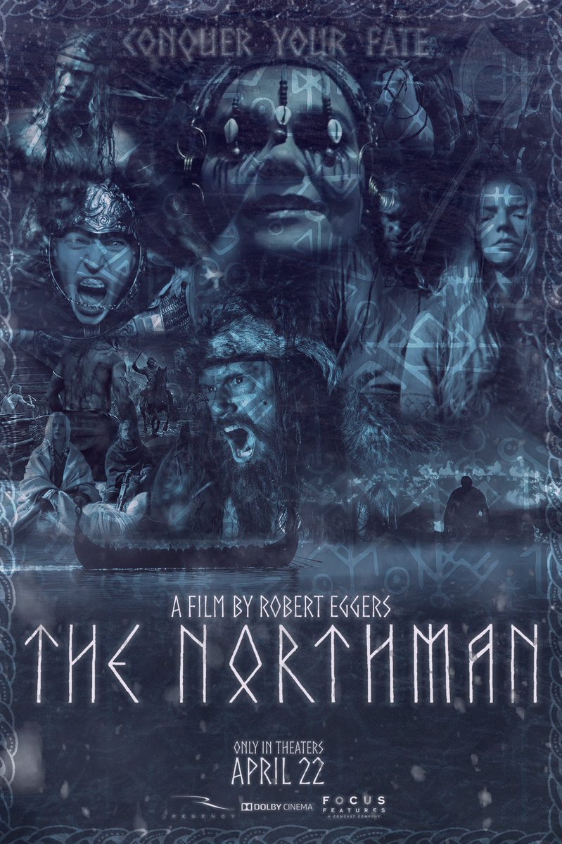 Threw together a very quick #posterdesign for #TheNorthman today!

It could use some cleaning up but I feel like the vibe is there. What do you think?