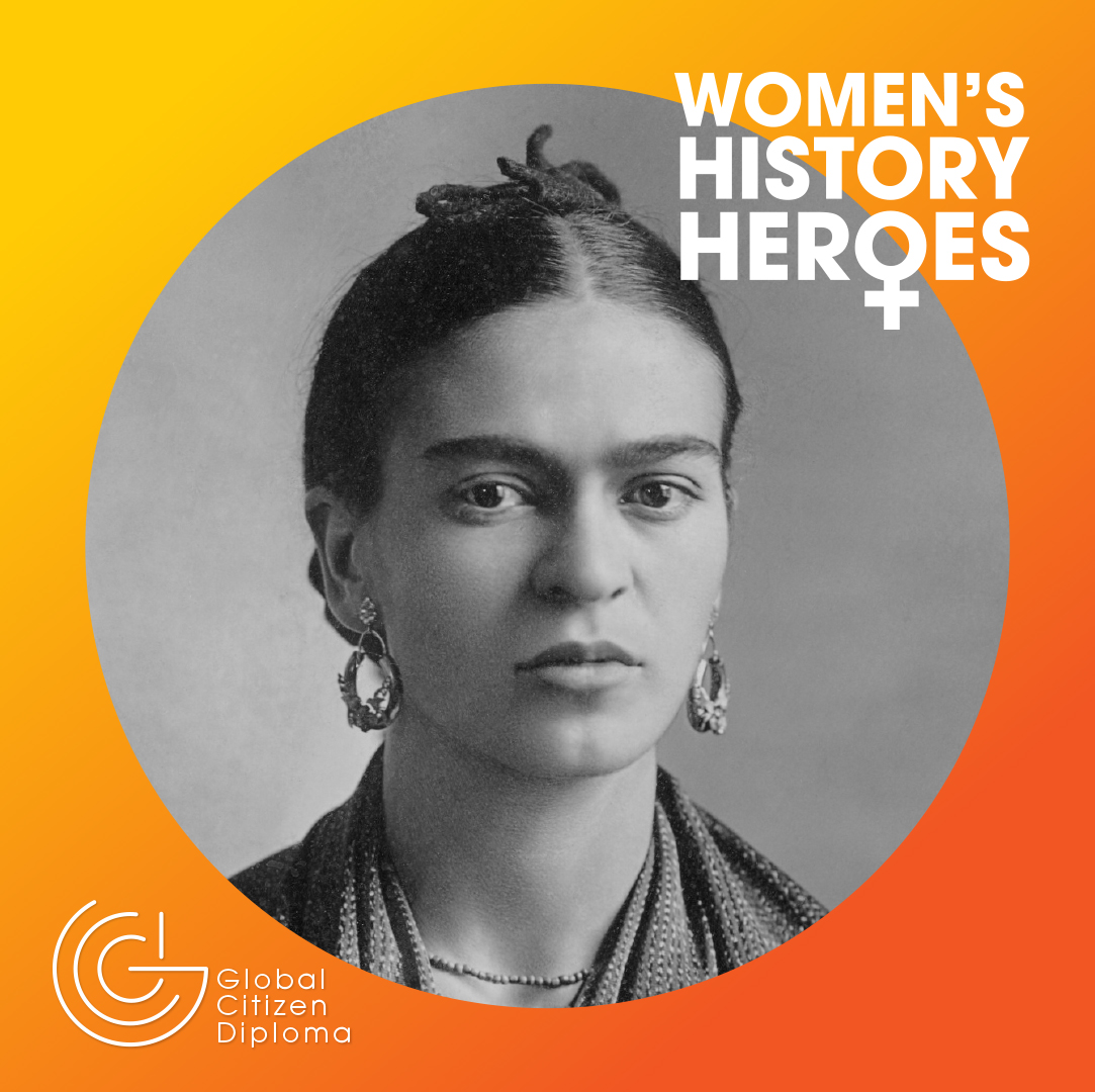 DiplomaGlobal's tweet photo. "My women's history hero is artist Frida Kahlo for her passion and courage to challenge stereotypes and the status quo."
-Faaiqa, Social Studies Teacher, ACS

@acshillschool 
#WomensHistoryMonth #WomensHistoryHeroes
#Hillingdon #ACSGlobal #ACSHillingdon https://t.co/R9Sgd7DCZP