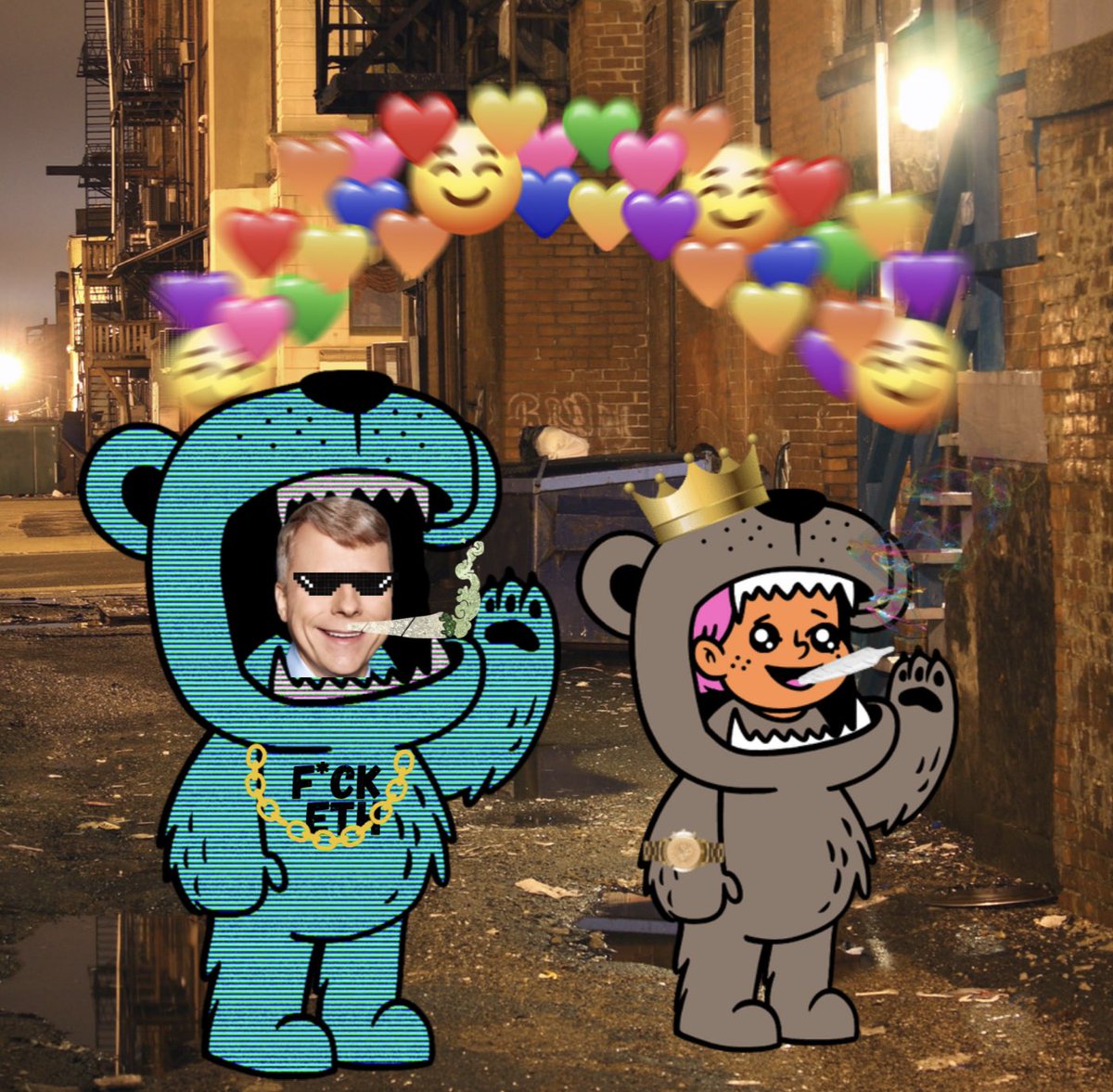 HASHKIDSnft's tweet photo. Looks like hash kid made a new friend ;)
#hedera #hbar #HBARbarians #LeemonClubMeme https://t.co/aYpy8Z8APn