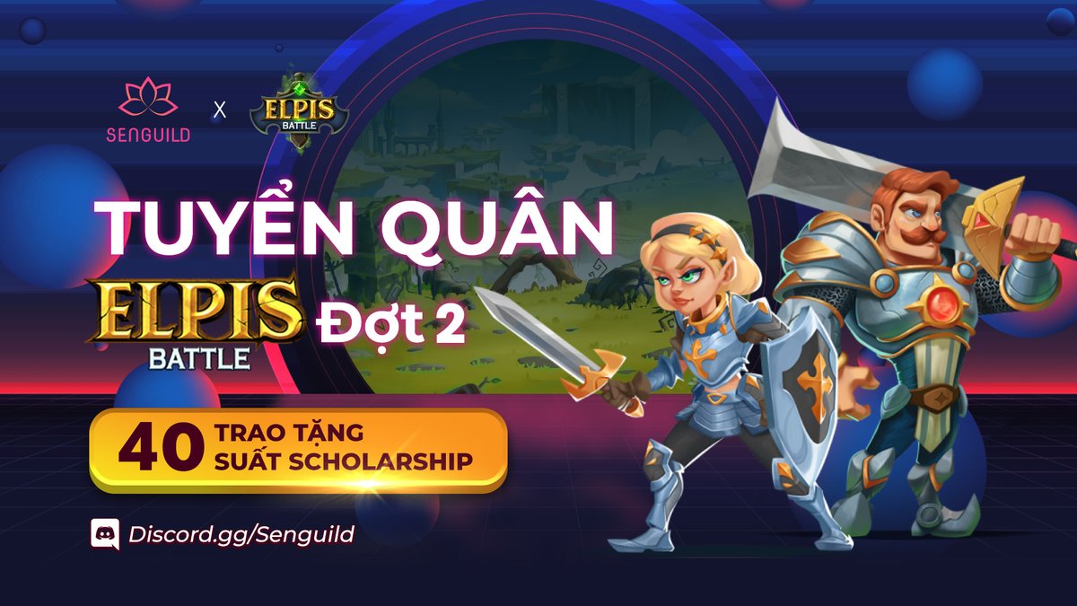 senguild_gg's tweet photo. SenGuild x @ElpisBattle Scholarship ROUND 2 has started🚀

To express our gratitude to the community, we decided to bring 2nd special giveaway - 40 exclusive Elpis scholarships worth up to 8,000$.

✅Register now: https://t.co/qeeQMr0zEE

#SenGuild #GameFi #P2E #NFT #Scholarship https://t.co/naSx9oRmlh