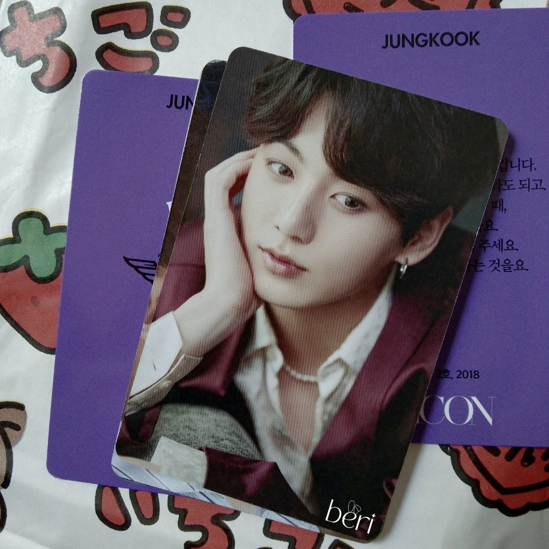 lilyscart's tweet photo. hi @kpmincart, thank you so much for bringing these jk dicon pcs safe home to me! i really appreciate your kindness. 🤍
#kpminproofs https://t.co/5fHIPzVET3