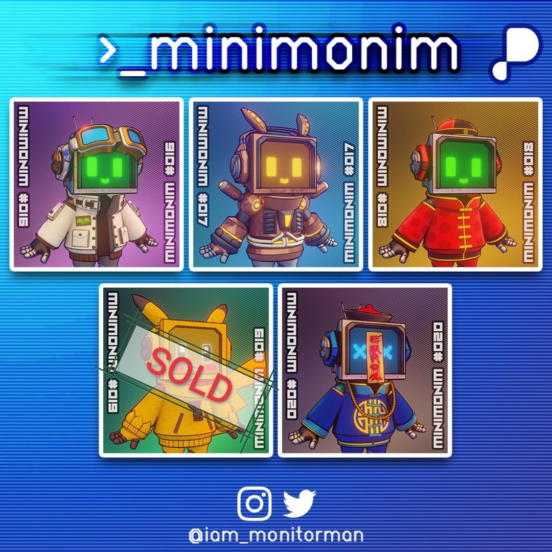 LuquChaos's tweet photo. GM GA guys, MiniMoniM AR NFT batch 3 and 4 are still available for only 0.1 BNB each.
https://t.co/eiSReish3X https://t.co/M6XLHx7Q72