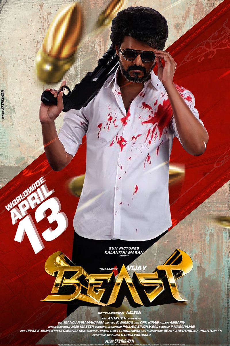 Skyriswan's tweet image. #Beastdesign  fanmade
#BeastFromApril13 

Design @Skyriswan
#BeastModeON #BeastTeaser

@Nelsondilpkumar @SSMusicTweet @UmaaRajendra @Team_CDT @VijayFansTrends
