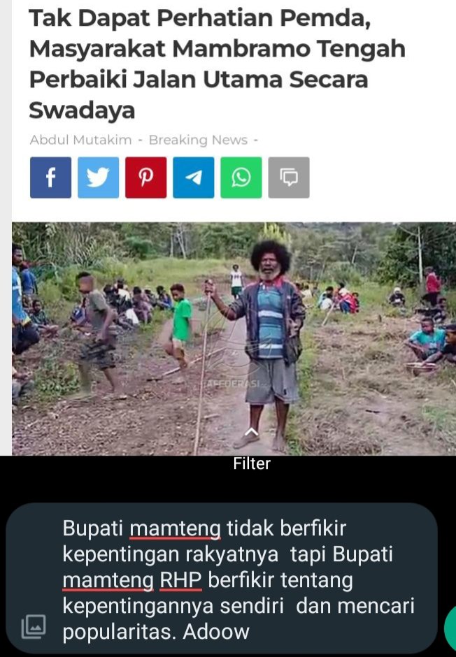 AT48742223's tweet photo. Bupati kab Mamberamo tengah tdk memberikan hak yg harus  masyarakat dapatkan bupati bawah dan bagi di provinsi lain bahaya bupati ka bupati ni. https://t.co/R09e4cxbqb