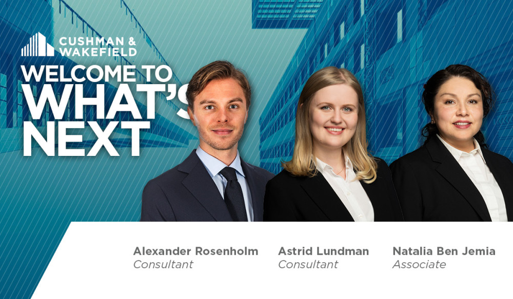 CushWakeSweden's tweet photo. Cushman &amp; Wakefield förstärker inom Tenant Representation https://t.co/LC4Y2IIT1j https://t.co/KT1hguEVHU