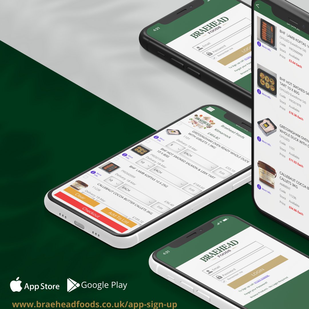 BraeheadFoods's tweet photo. π± Exclusive promotions available to app users, 24/7, 7 days a week - download our app and be an exclusive member by signing up now π²https://t.co/rSP8hDXTWM
#BraeheadFoods #AppOrdering #FoodWholesaler #ChefLife #UKHospitality #UKHotels #Chef #Cheflife #FoodServiceIndustry https://t.co/sDCp0hgE6O