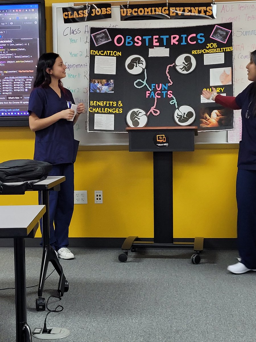 Excellent work to the students from our Medical Assisting program who paid our session a visit today! Their career research was very informative and we wish them both the best of luck in pursuing their field!