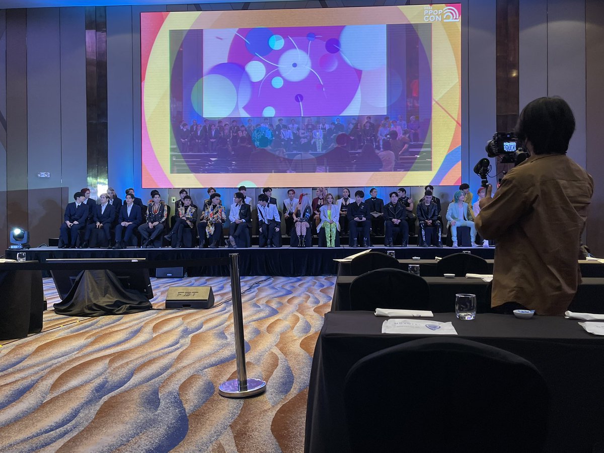 Official_ALAMAT's tweet photo. Stage blocking! #2022PPOPCON #PPOPCONPressCon to start soon https://t.co/h03c7D5A0r