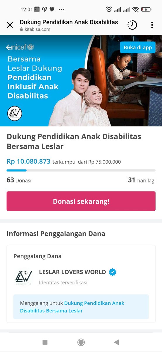 tisffa29's tweet photo. Yuk kita berdonasi https://t.co/j6XXuDQRmK