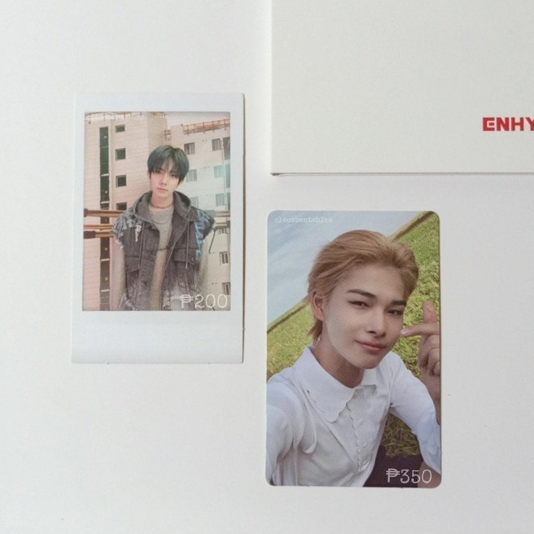 c1eokart's tweet photo. ꒰ ◦ wts lfb ph ◦ ꒱ #cleosbentables
𓂋 niki, heeseung pc
✶ ₱550 set (500 if payo)
✶ sold as set only
✶ onhand | clean
✶ payo or 3 days reservation
mine to claim !
⌗ niki d:a yet pc heeseung d:a no pola
random retweeter will receive ₱100 ! https://t.co/lVNitnve12