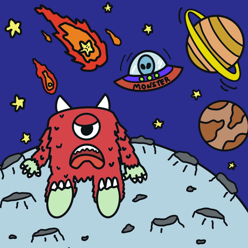 ChosenMonster's tweet photo. Goodnight Monsters! See you in the moon tomorrow 🌝 #NFT #WAGMI #LFG #NFTART #NFTProject https://t.co/3RW4QSemvS