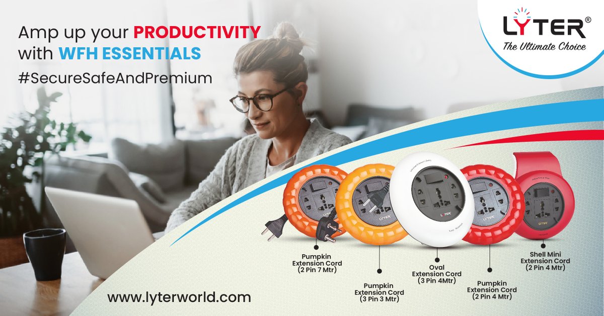 thelyterworld's tweet photo. #SecureSafeAndPremium - Lyter's #ExtensionCords, equipped with #excellentprotection, our extension cords allow you to connect numerous gadgets β all to a single #powersource.
π: https://t.co/htMK1sp55q
βοΈ: +91-9833623624 https://t.co/3n6buC5SBW