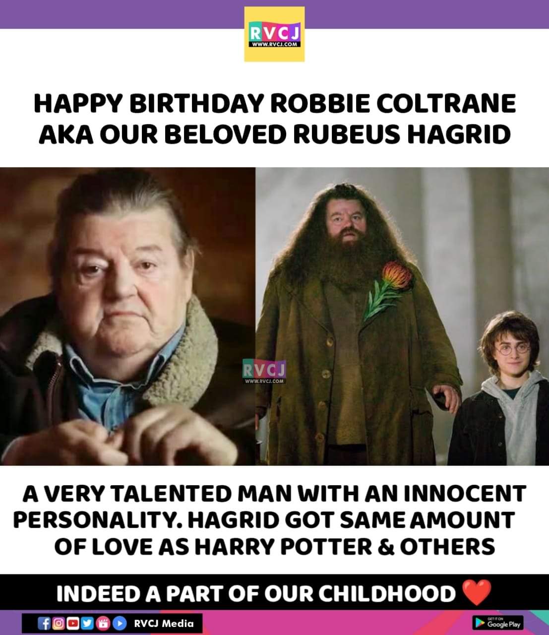 Happy Birthday Robbie Coltrane       