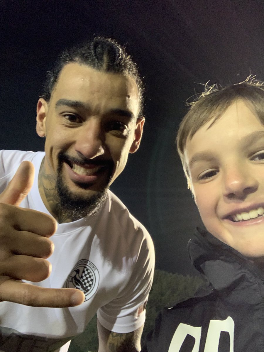 SteveDurrant10's tweet photo. #magicalnight at #gardenwalk last night. Great to see the #mightycrows lifting some #silverwear and in front of a record crowd @RoystonTownFC a night my boy Dan will never forget https://t.co/lnPJAMROSe