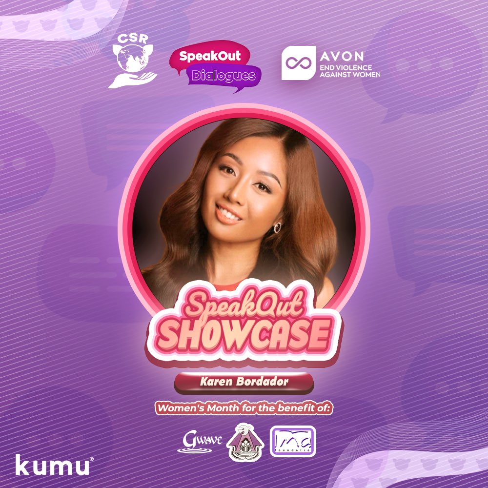 Karen_Bordador's tweet photo. Tune in at 7pm tonight on my kumu channel as we empower more women to #SpeakOut and raise awareness against verbal abuse. Support me as we raise funds for 3 different organizations that we’ve partnered with in collaboration with @AvonPH 🙌🏽

https://t.co/TeIgRExnwP https://t.co/FJybgfLiPW