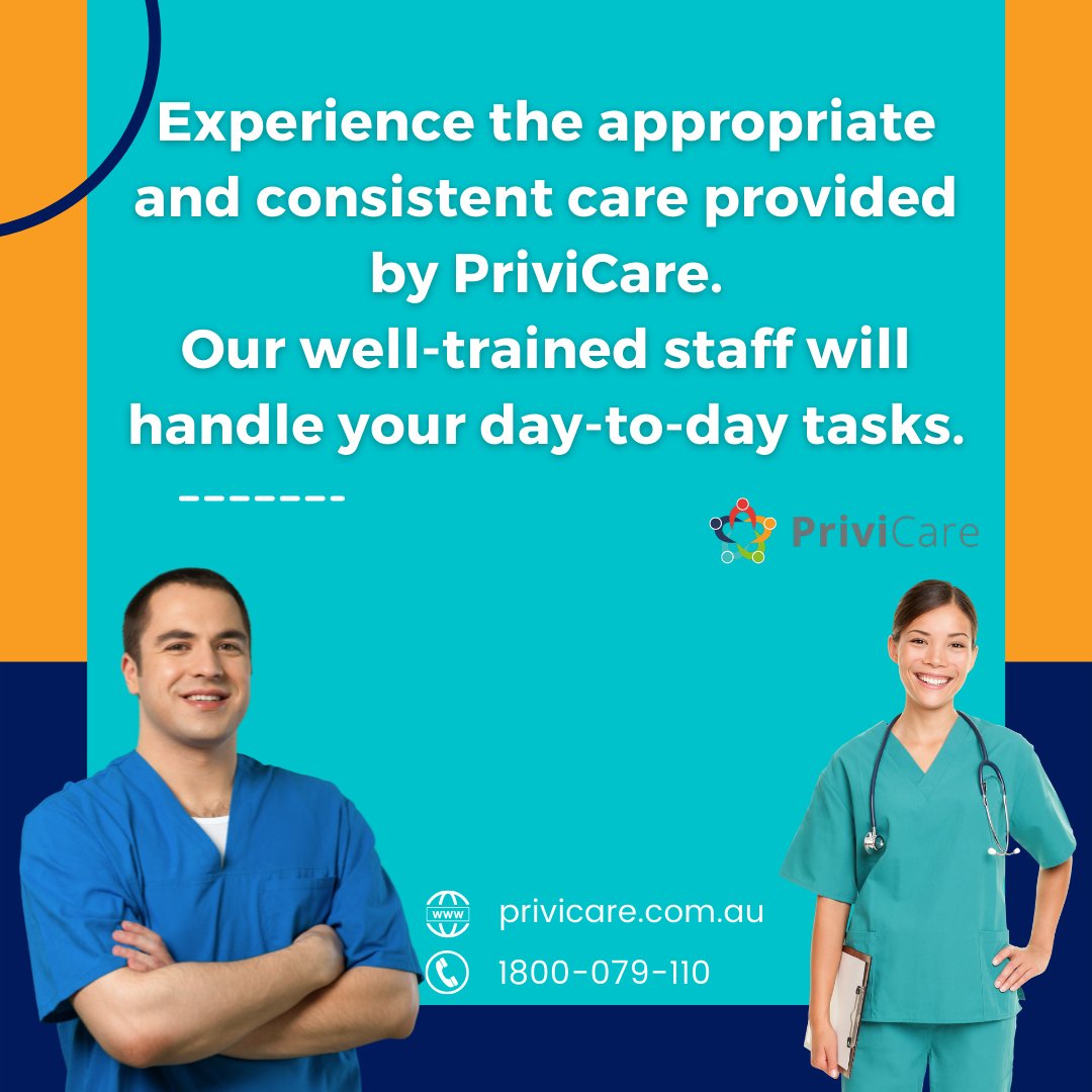 privicare's tweet photo. Experience the appropriate and consistent care provided by PriviCare. Our well-trained staff will handle your day-to-day tasks.

We provide consistent, ongoing assistance with daily living supports to enable you to continue living your life your way. https://t.co/rIplnIcbiO